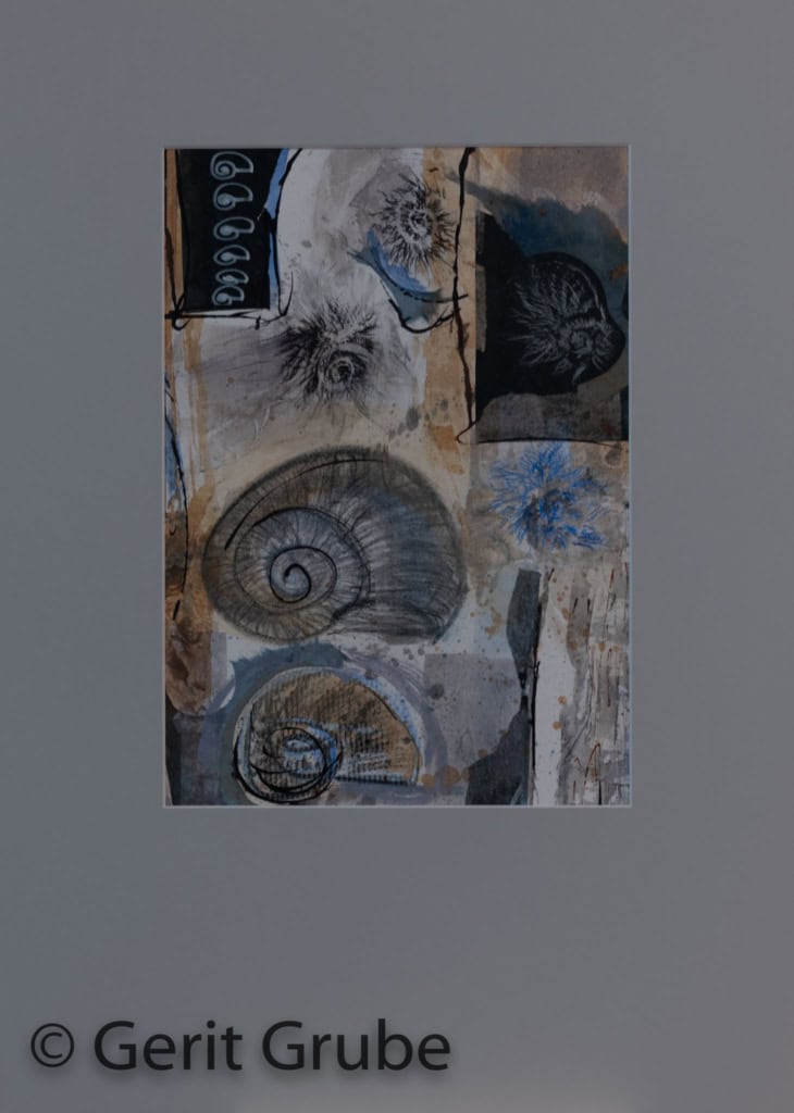 Innenansichten blau, 30 x 42 cm, 2020, Gerit Grube