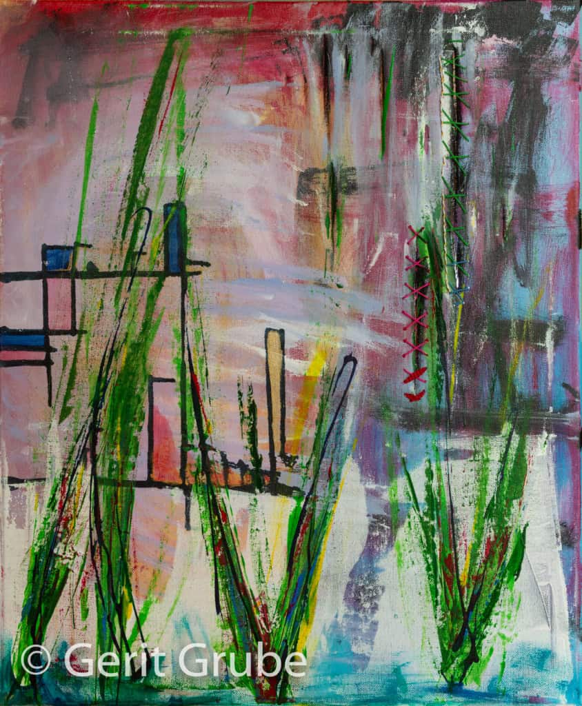 Versehrung III, 50x 60 cm, 2020, Gerit Grube